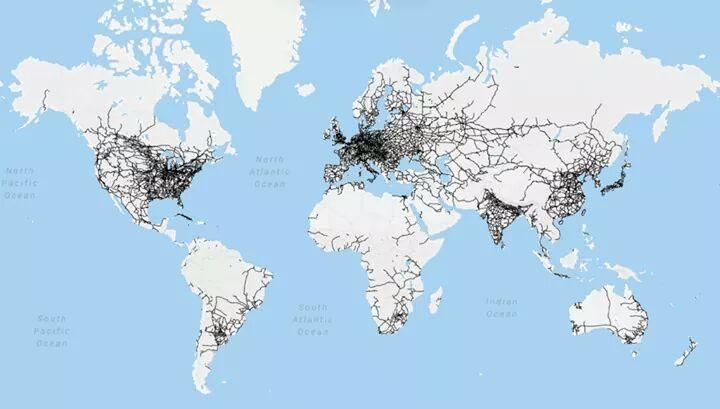 10. Railway Networks Around The Globe -- While rai...