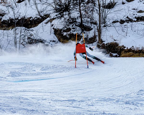 Downhill Skiing: State High School Championships Mount La Crosse