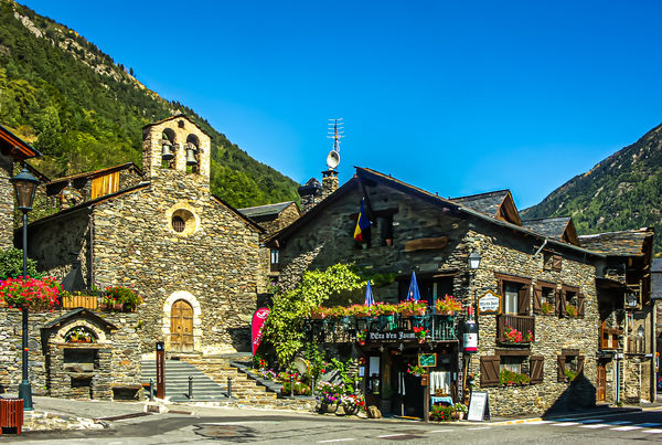 7 - Andorra/Llorts - In the small town center: The...