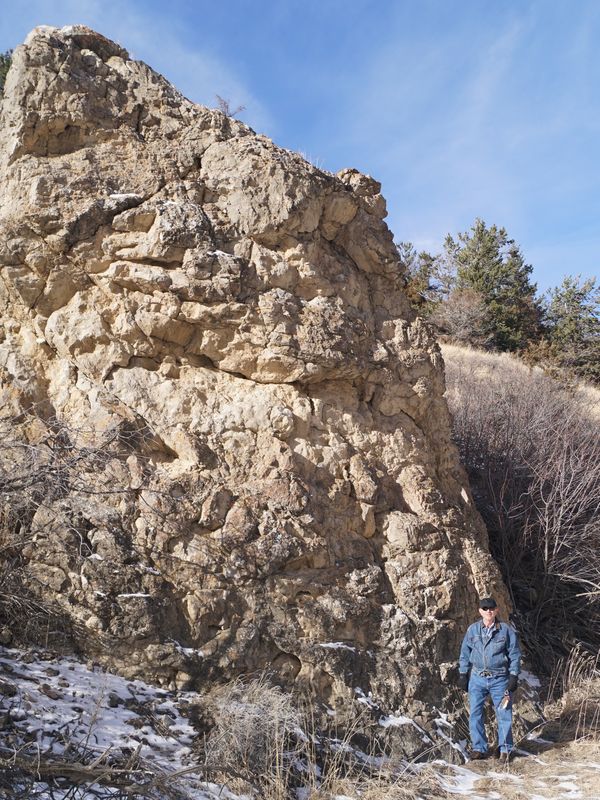 That’s my brother-in-law, but look at that rock!!!...