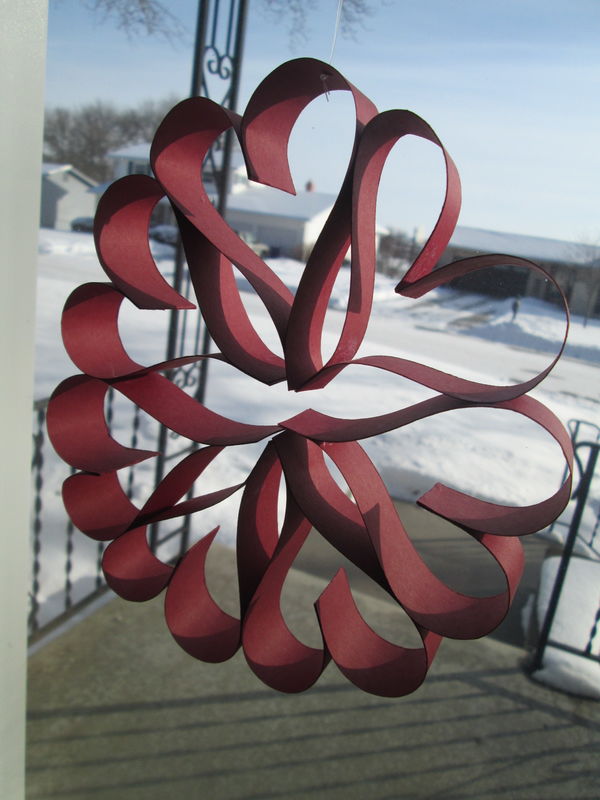 Paper hearts wreath...