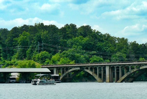 Hwy 70 Bridge over lake Greeson at Self Creek Land...