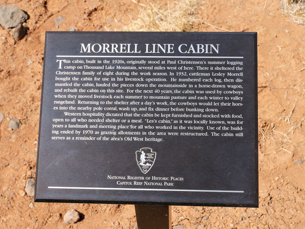 3.  Info plaque...interesting the cabin began life...