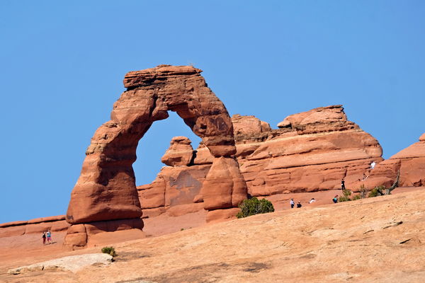 Delicate Arch in Arches National Park in Utah...