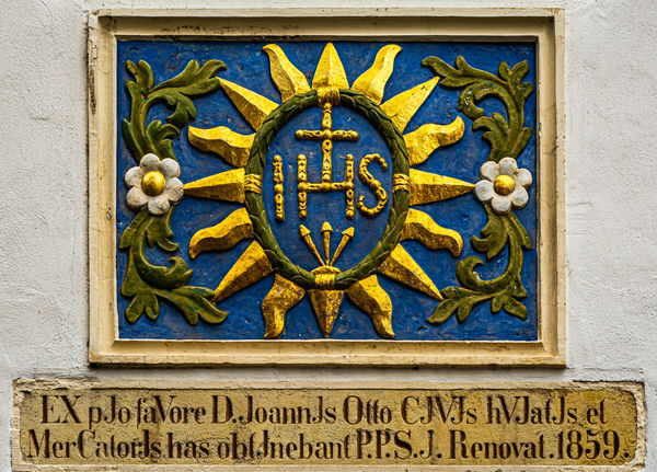 5 - Decorative plaque at the St Laurentius church...