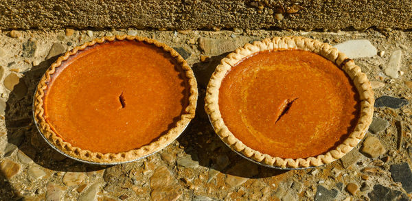 Mom's pies cooling on the step, Nov. 27, 2013...