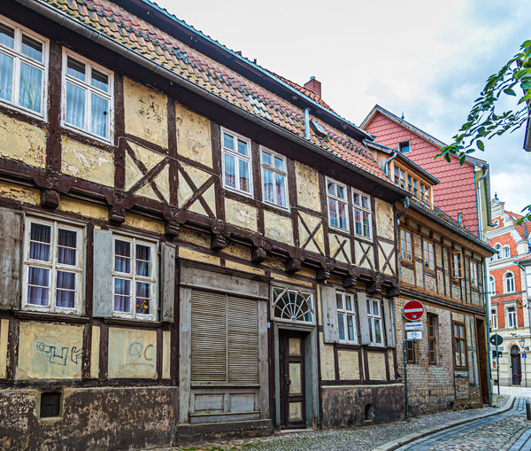 9 - Old buildings and cobble stone side street...