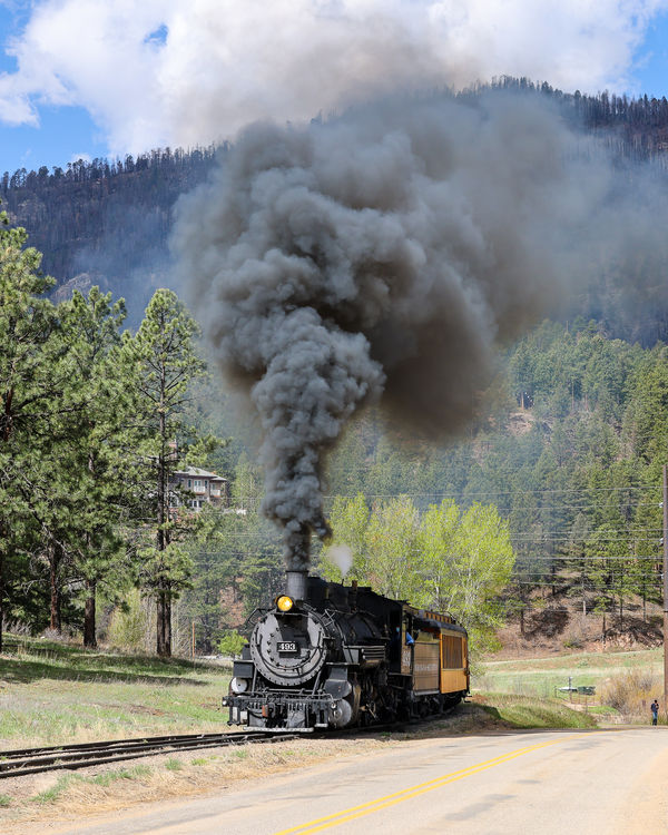 The train approaches Rockwood, CO...