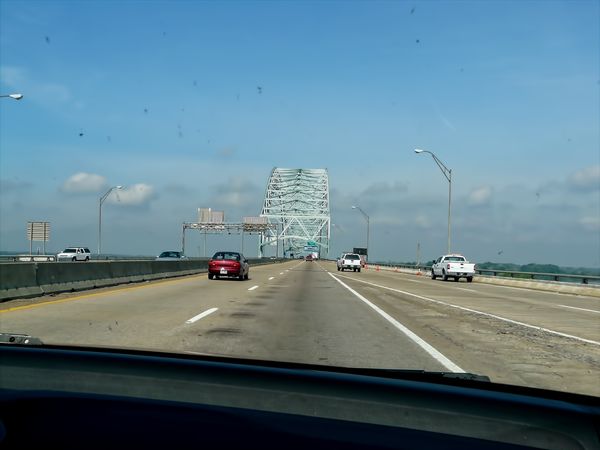 The bridge - through a dirty windshield!...