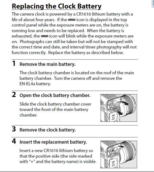 Nikon D3x Clock Power Supply (Replacement)...