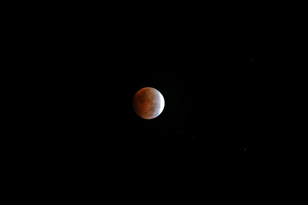 First shot at 3:55AM  (16 minutes before totality ...