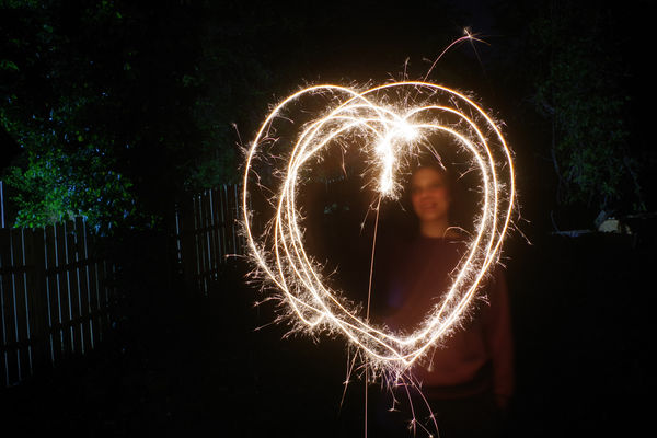 Late night sparklers....