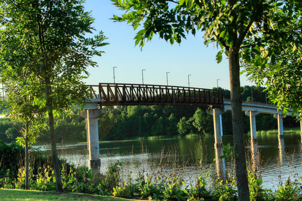 Pedestrian / Bicycle Bridge at Two Rivers Park...