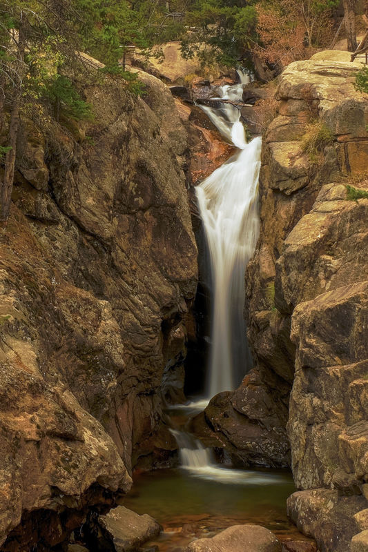 Chasm Falls in Rocky Mountain National Park Colora...