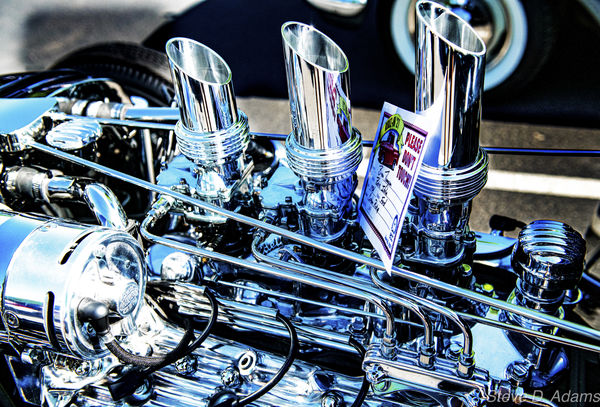 Ford Duece V 8 chrome engine...
