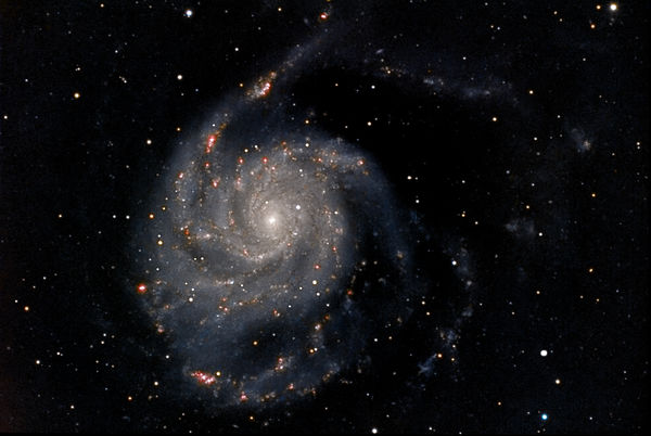M101 taken with Luminance, Red, Green, Blue and HA...