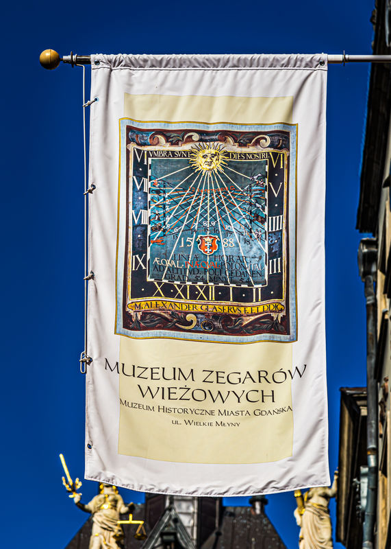 5 - Banner with a sundial for the Tower Clock Muse...