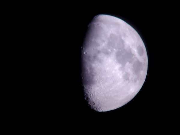With the Meade. I used the pro-mode on my Samsung ...