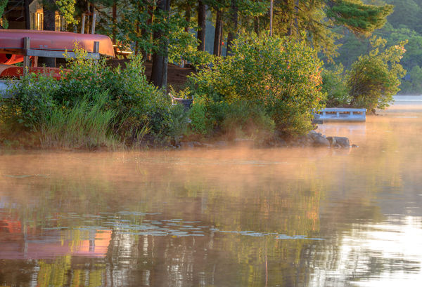 Colored Mist - Sunrise on the Lake...