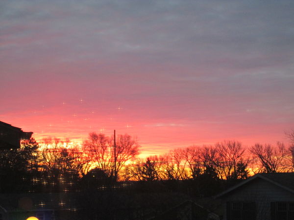 Sunrise out my window 12/20/20...