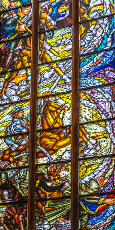 9 - Detail of a stained glass window...