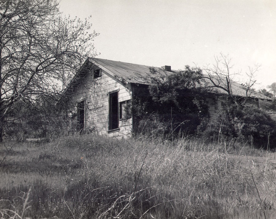 An old deserted cabin in West Sacramento about 197...