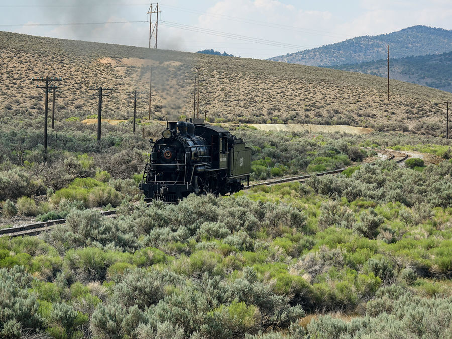 Nevada Northern 93 - A Nice Looking Old Engine! Caught up with this ...