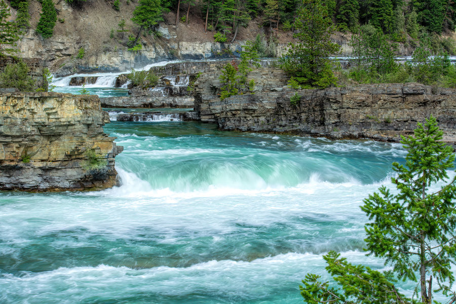 The River Wild: Kootenai Falls, on a spectacularly beautiful late ...