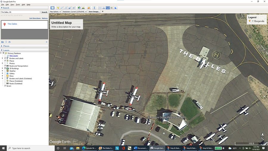 so I zoomed google earth down to a lower altitude ...