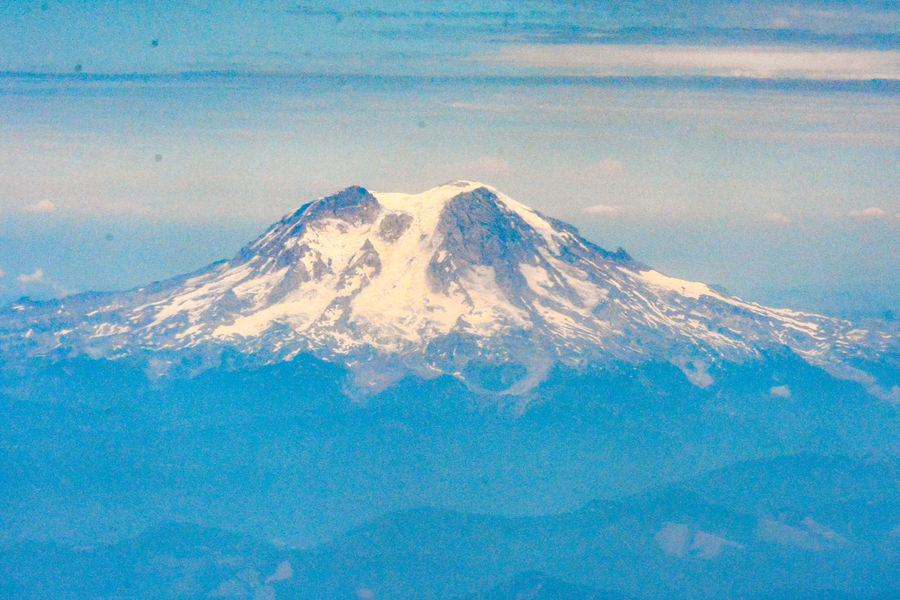 Mt. Adams, from the plane to Anchorage...