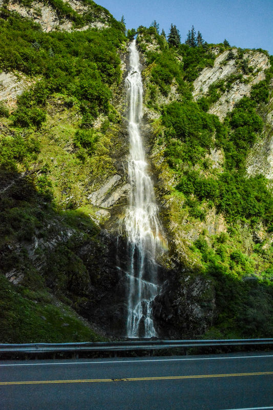Bridal Veil Falls, on the road to Valdez...