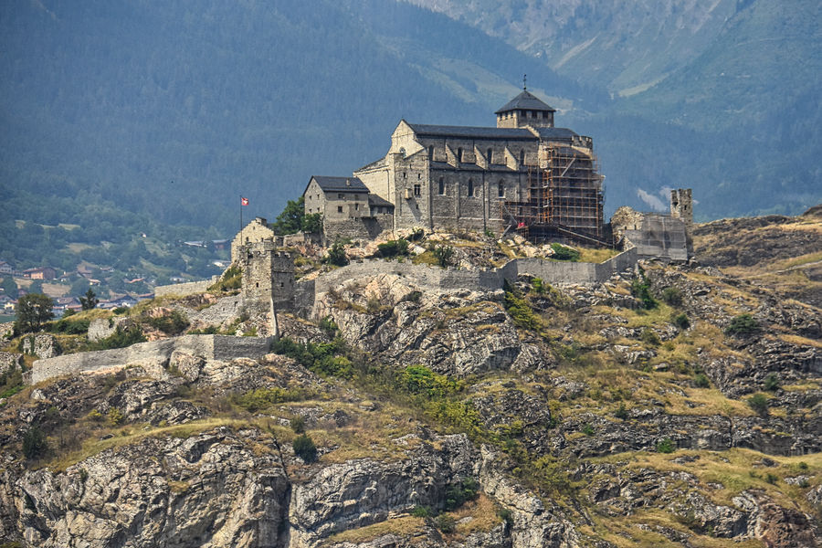 The Valère basilica, also called Valère castle, is...