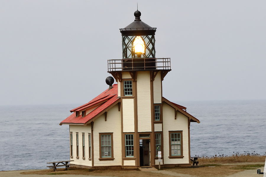 Point Cabrillo Lighthouse with the light on....