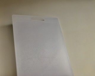 Plastic cutting board looks white or colorless by ...