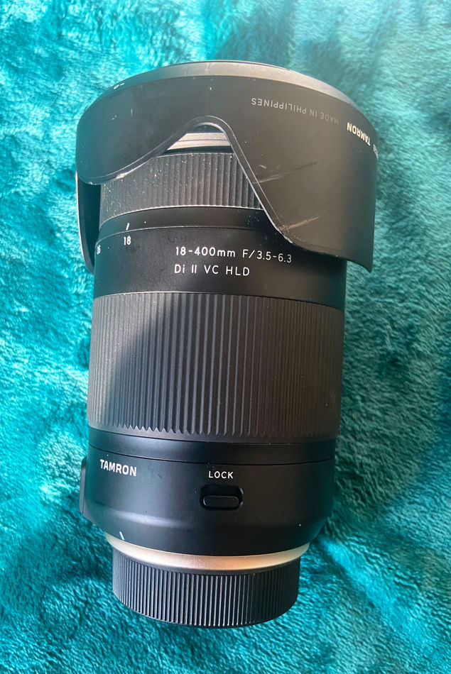 You can see the scratches on the lens hood...