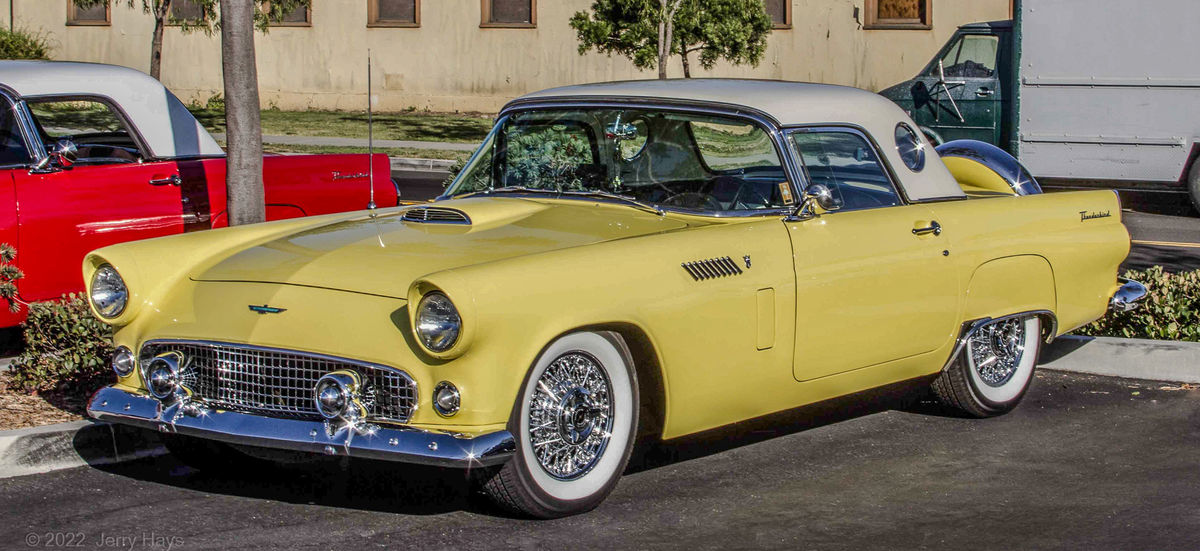 3.  1956 T-Bird, (distinguished by the continental...