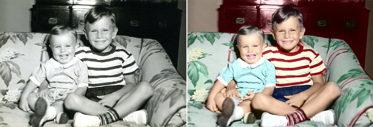 5. Me and my older brother in 1949.   I was 1 year...