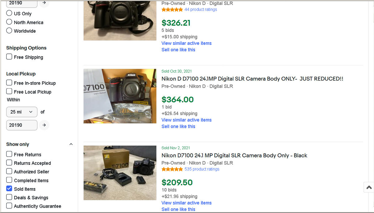 Notice the Checkbox in "Sold Items"...