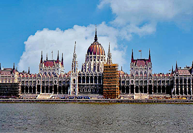Budapest Parliament Building.  Third largest Parli...