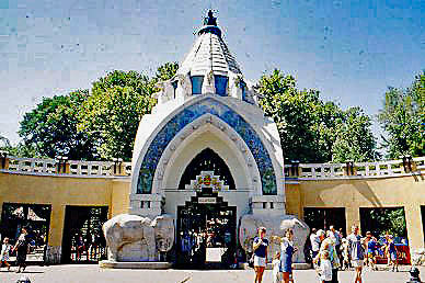 City Zoo Entrance Gate   Art Nouveau style. One of...