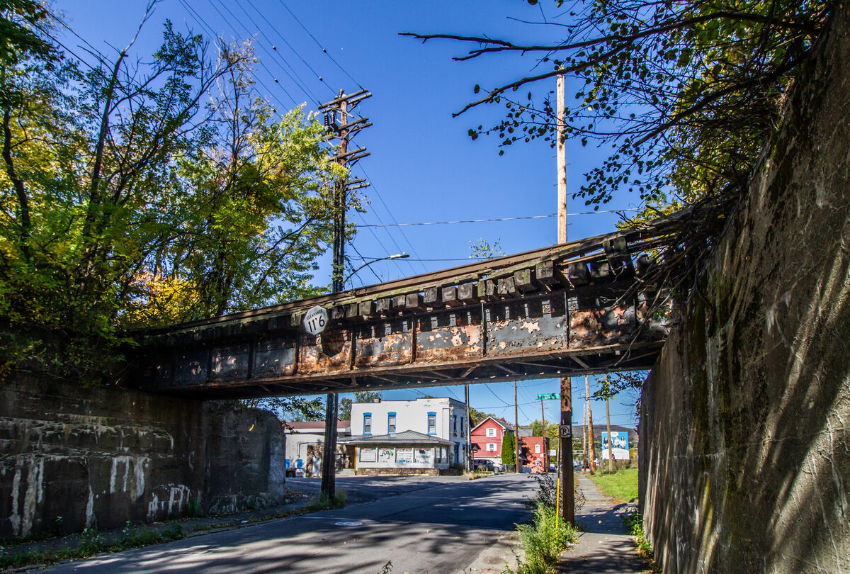 Railroad Bridge A bridge leading from the paper mill in Scranton