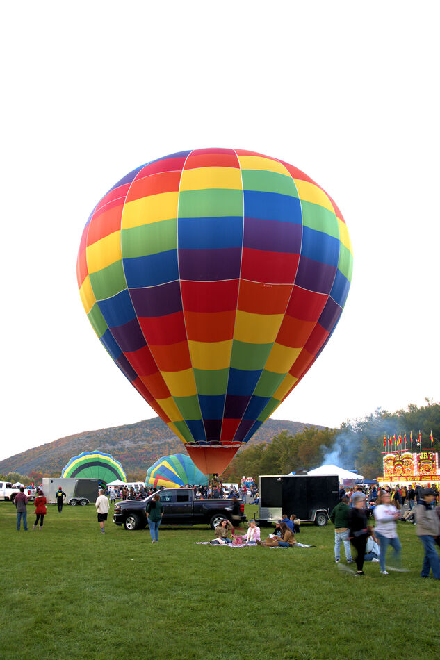 Lasers, Fireworks, Glowing Balloons Slatington Hot Air Balloon