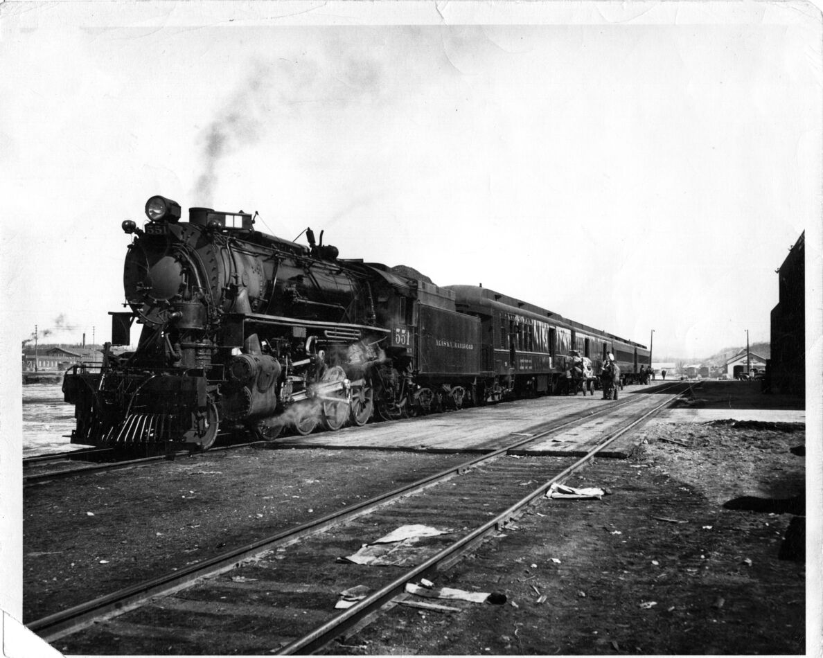 Anchorage Railroad Station - 1949...