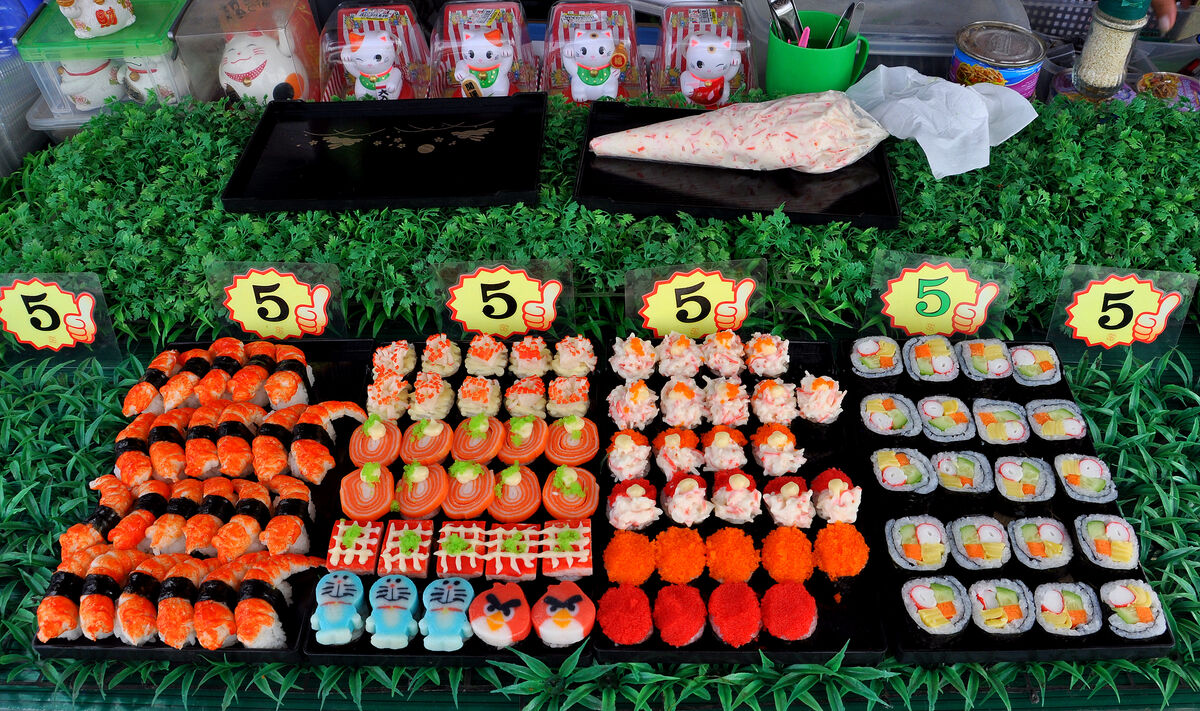 3 - Array of sushi and sweets...