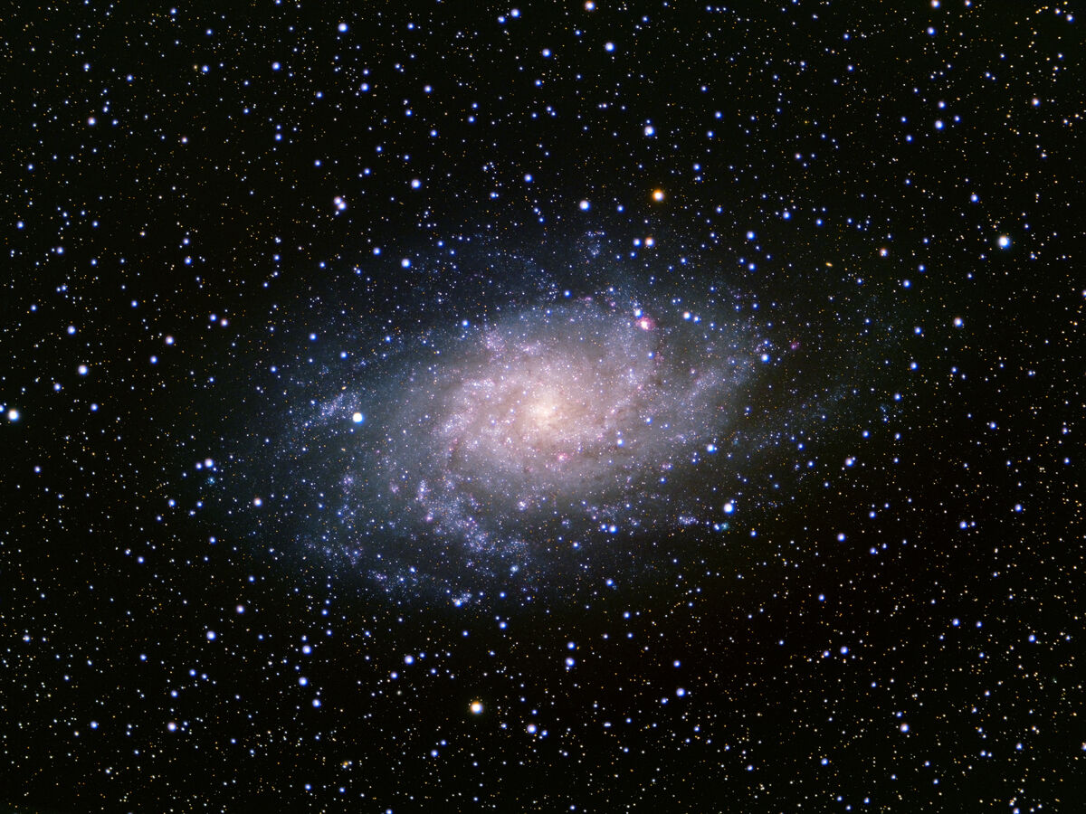 LRGB image of M33 taken at a 952mm focal length th...