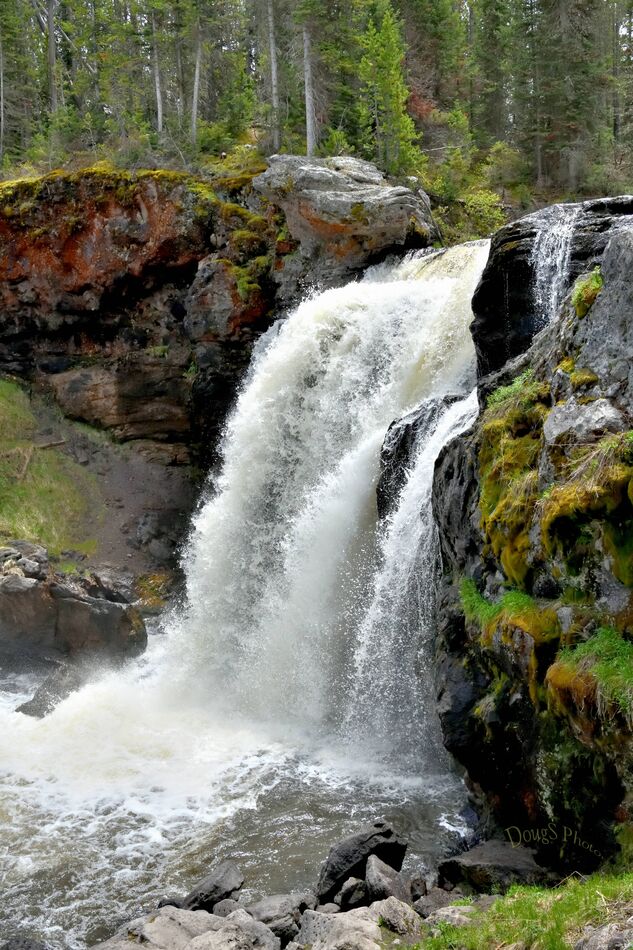 The Moose Falls is 1st waterfall encountered when ...