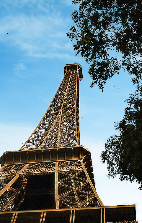 1964  Eiffel Tower - new paint job in Progress. Sa...