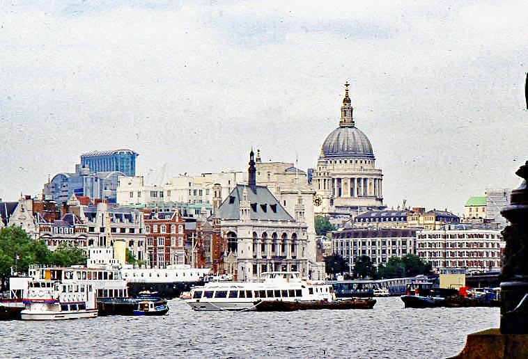 2001 City view - St. Paul's Cathedral - from in fr...