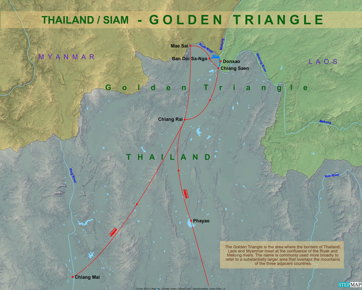 11 - Detailed trip map of the Golden Triangle segm...