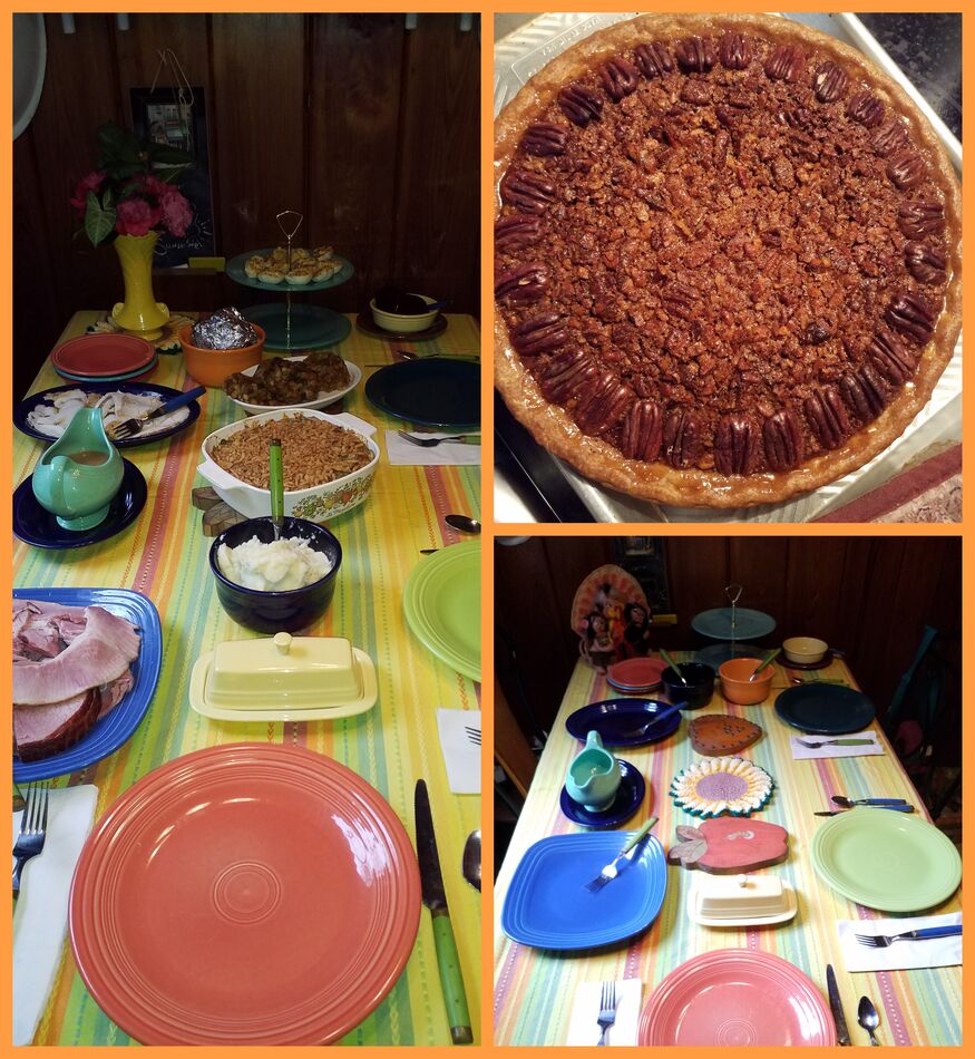 There was pecan pie, and pumpkin cheesecake....